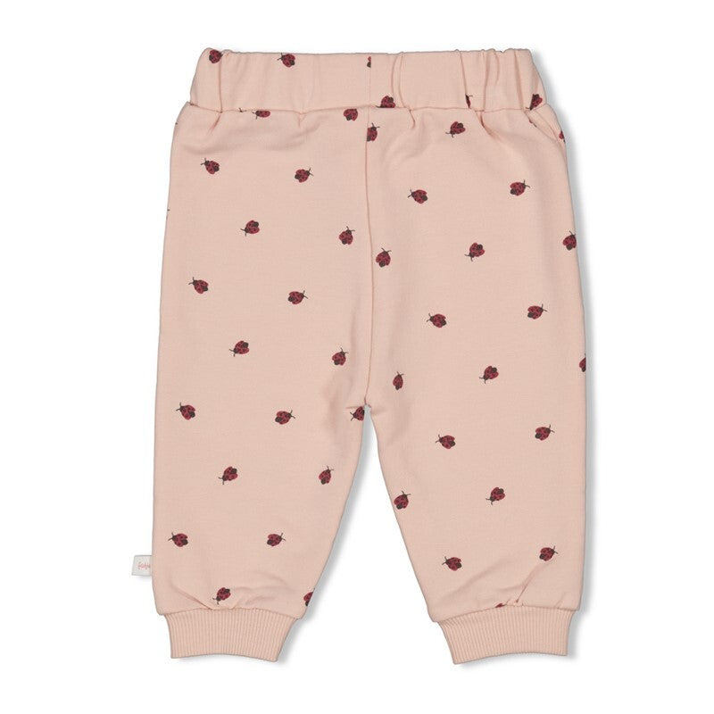 Feetje Broek AOP - Ladybug L.roze