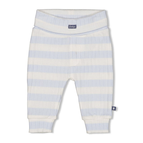 Broek rib met streep - Blue Ocean