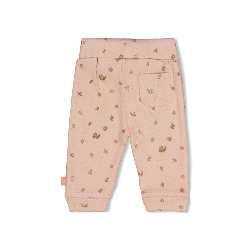 Broek pointelle rib AOP - Fall in Love