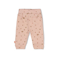Broek pointelle rib AOP - Fall in Love