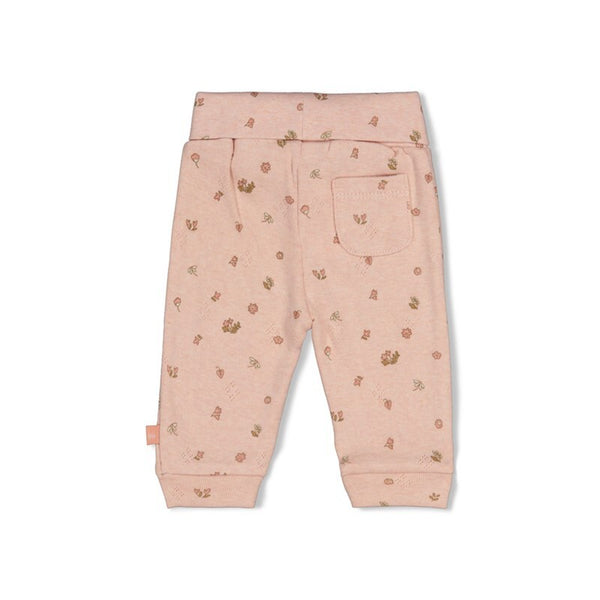 Broek pointelle rib AOP - Fall in Love