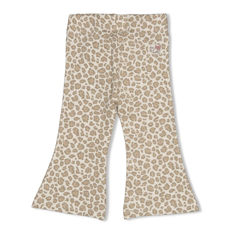 Feetje Flare broek AOP - Dress to Impress Offwhite melange