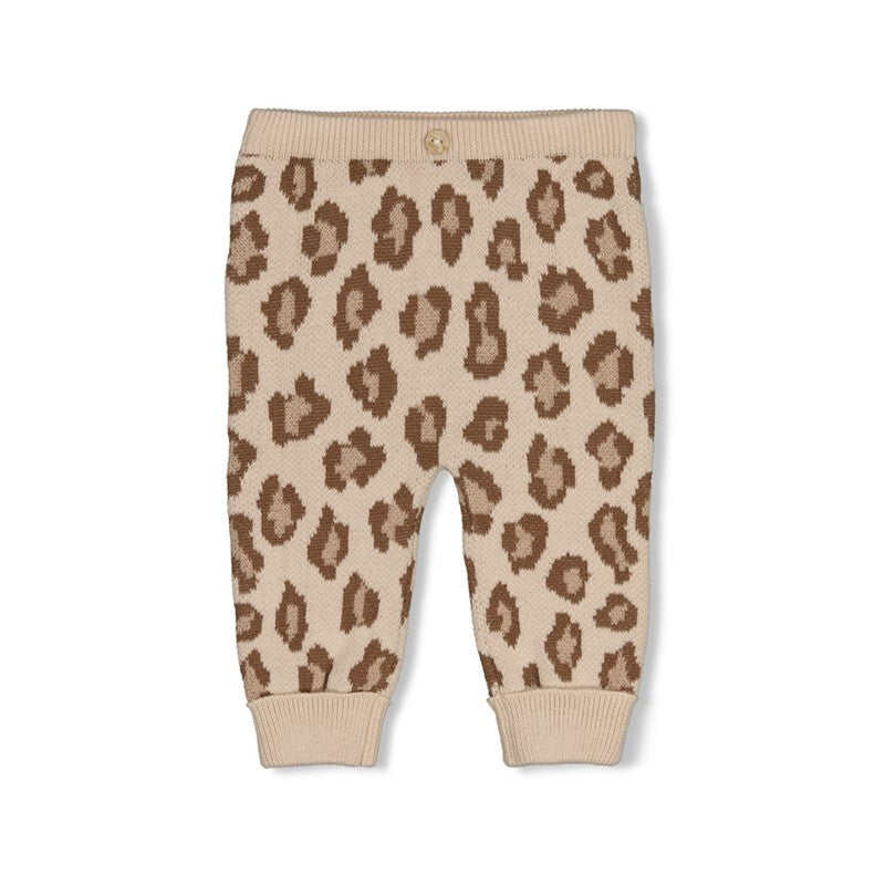 Feetje Broek gebreid AO - The Knits Zand