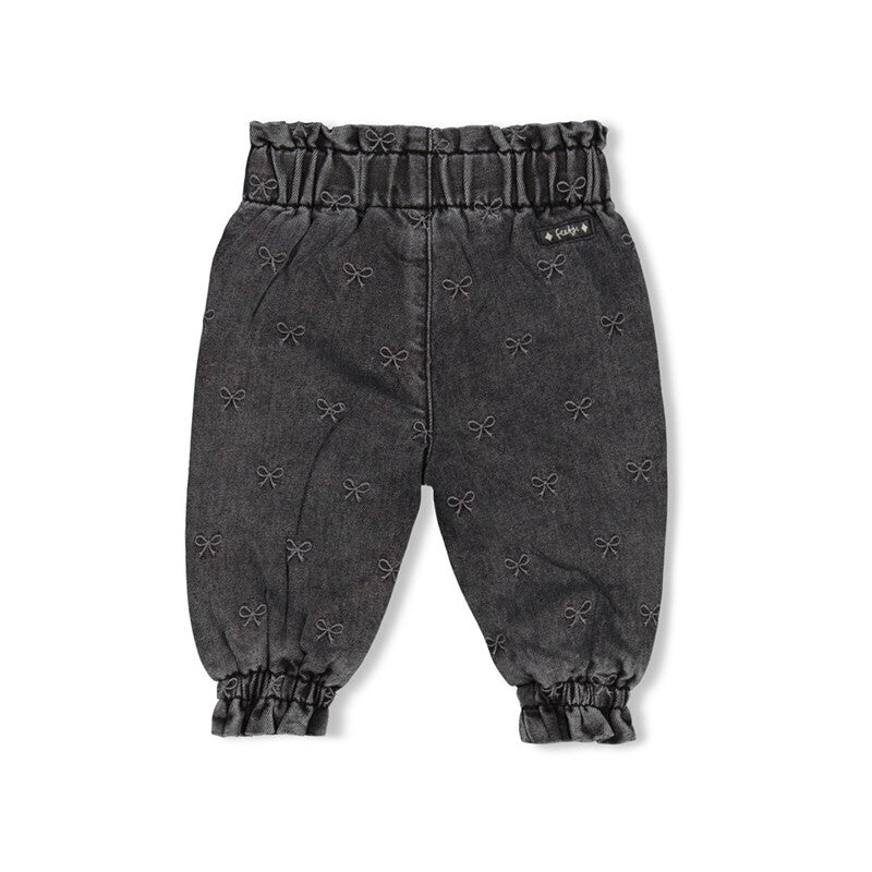 Feetje Broek denim met borduurdsels - Winter Denims Antraciet