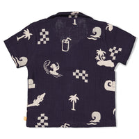 Feetje Blouse mousseline AOP - Lagoon Legends Indigo