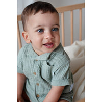 Feetje Blouse mousseline - Summer Woven Zeegroen