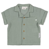 Feetje Blouse mousseline - Summer Woven Zeegroen