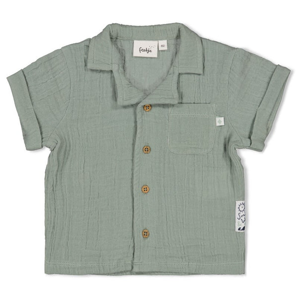 Feetje Blouse mousseline - Summer Woven Zeegroen