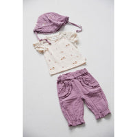 Zonnehoed mousseline AO embroidery - Flower Ranch