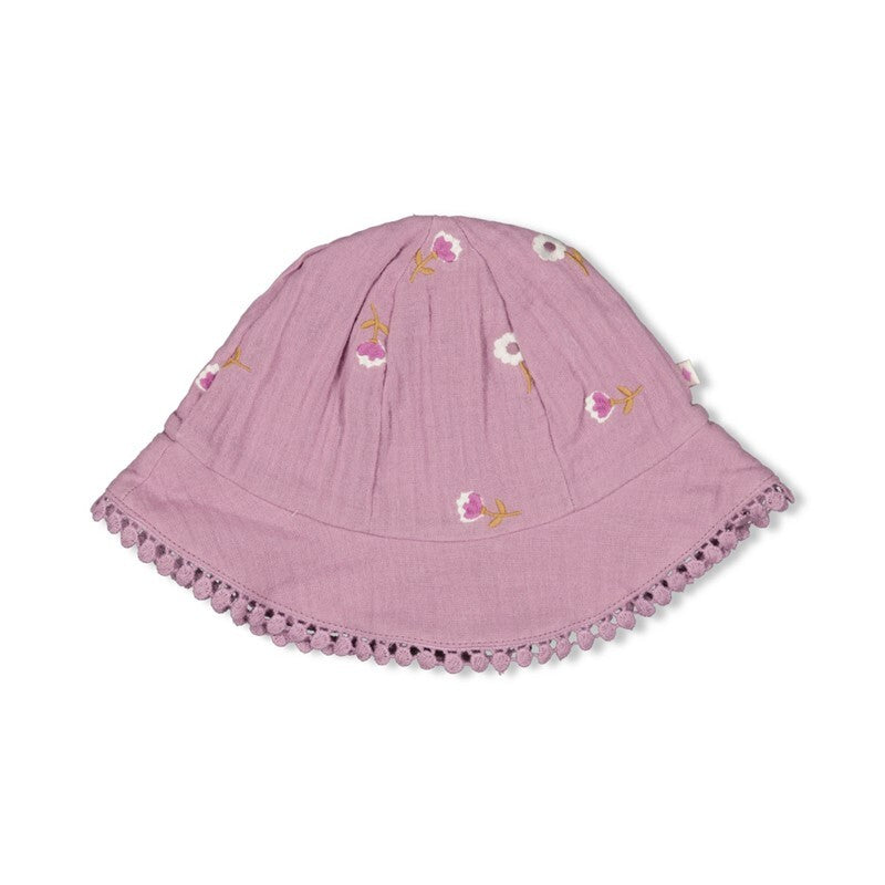Zonnehoed mousseline AO embroidery - Flower Ranch