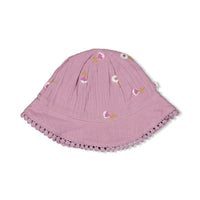 Zonnehoed mousseline AO embroidery - Flower Ranch