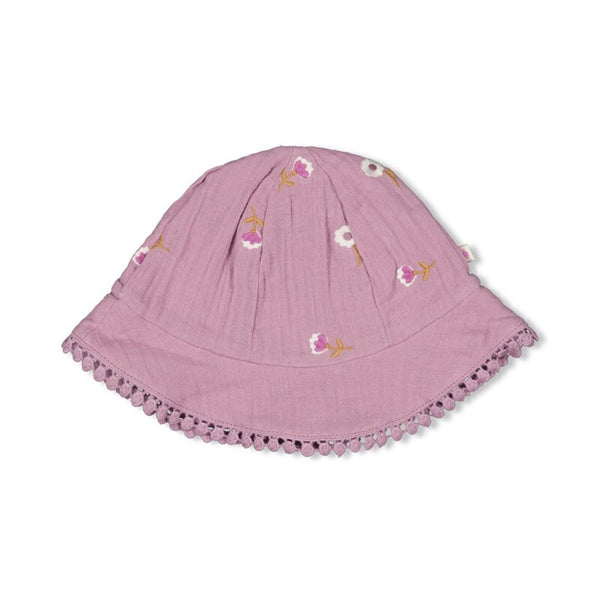 Zonnehoed mousseline AO embroidery - Flower Ranch