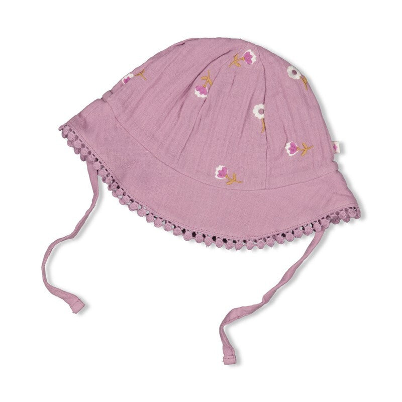 Zonnehoed mousseline AO embroidery - Flower Ranch