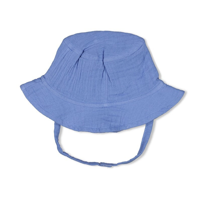 Feetje Zonnehoed mousseline - Sssiesta Blauw