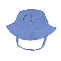 Feetje Zonnehoed mousseline - Sssiesta Blauw