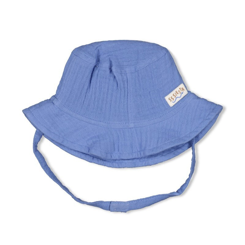 Feetje Zonnehoed mousseline - Sssiesta Blauw