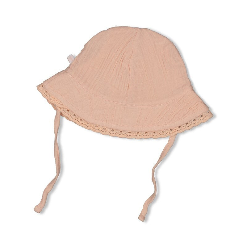 Feetje Mutsje mousseline - Summer Woven Roze