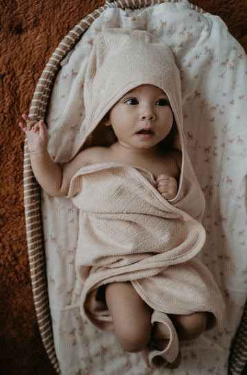 Snoozebaby bathcape GOTS Peach blush