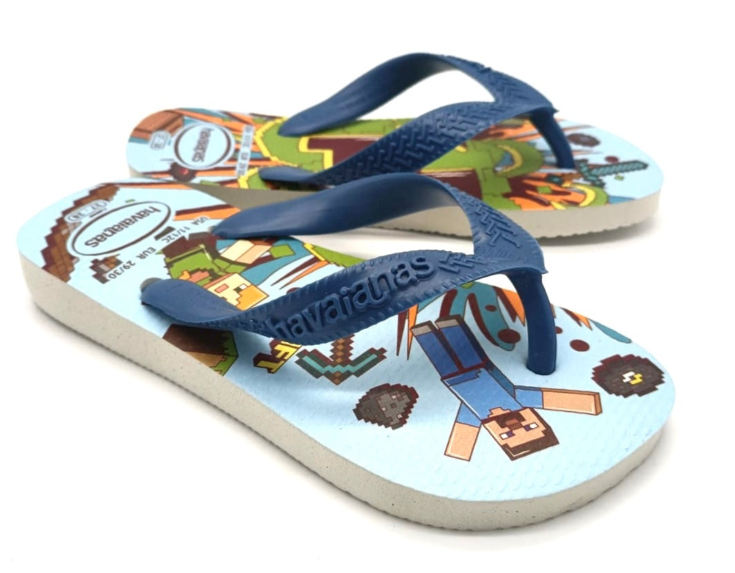 Havaianas KIDS MINECRAFT White/blue