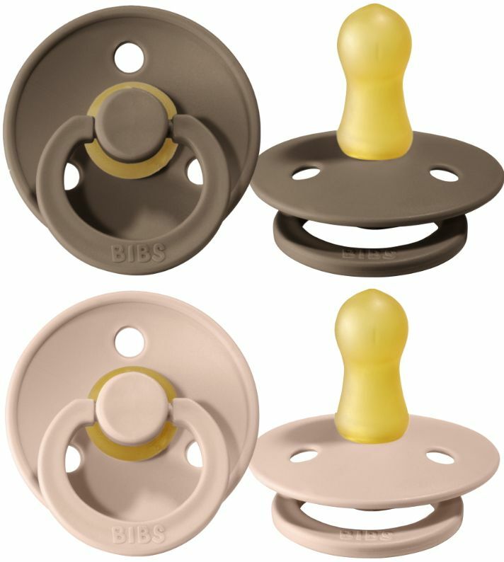 Bibs fopspeen natuurrubber Dark oak/blush