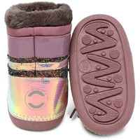 Mikk-Line Snow Boot Glitter Rose brown