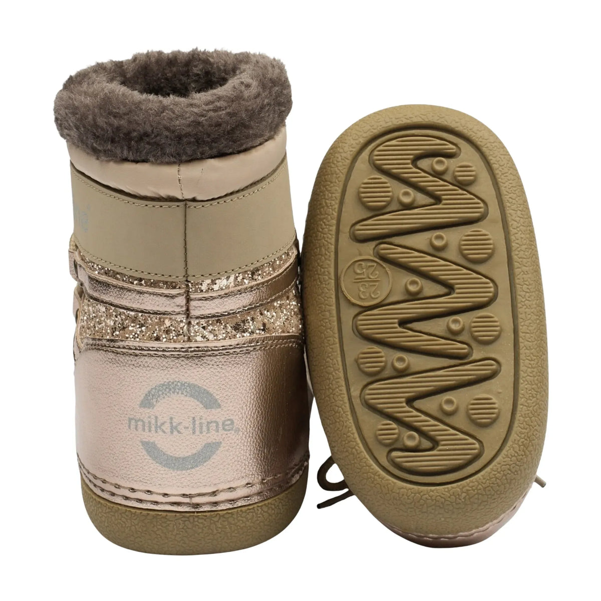 Mikk-Line Snow Boot Glitter Champagne glitter