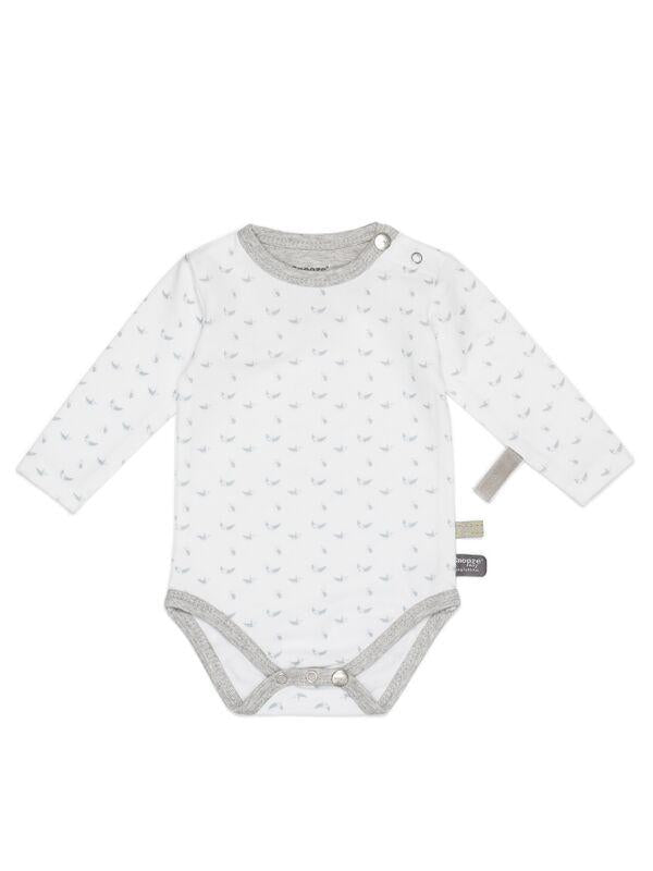 Snoozebaby romper ls birs Light grey