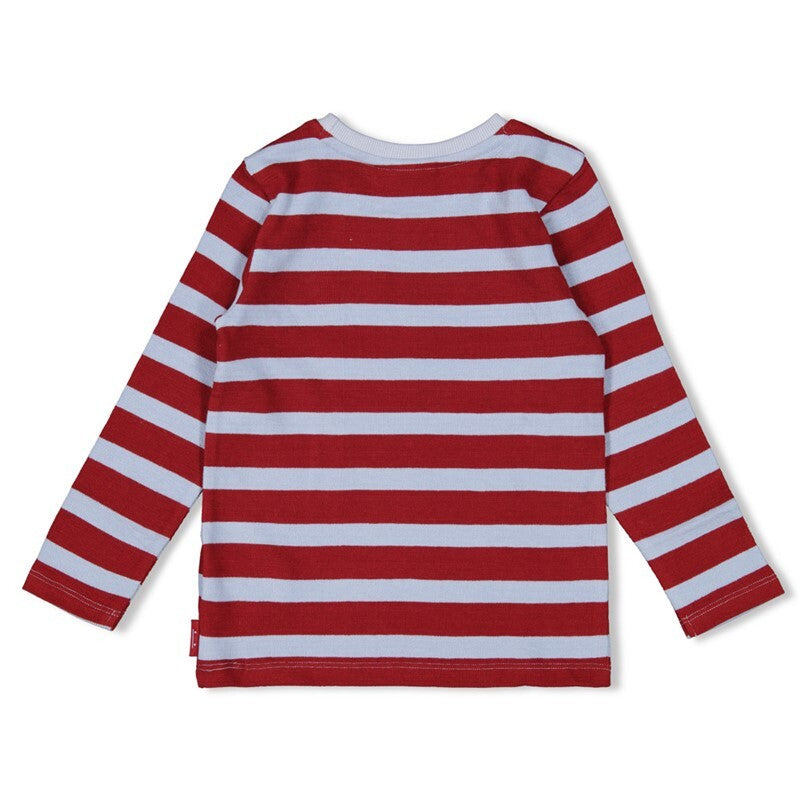 Longsleeve rib met streep - Waves and Whales