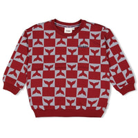 Sweater AOP - Waves and Whales