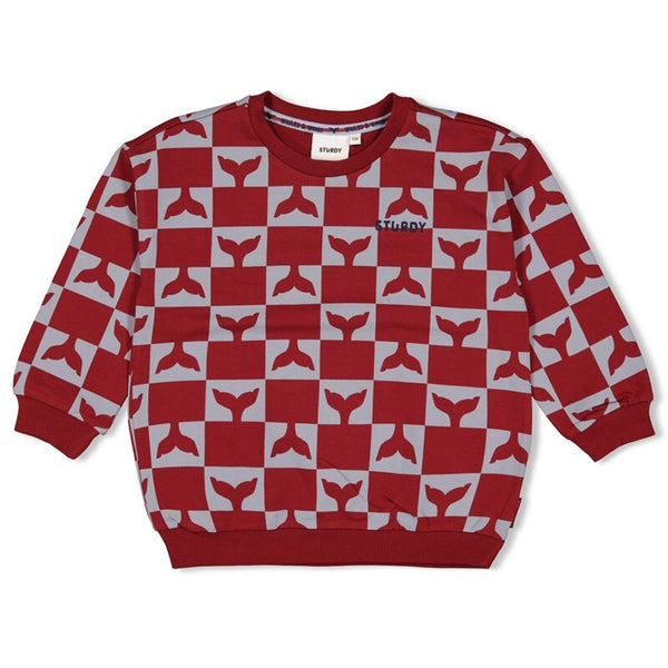 Sweater AOP - Waves and Whales