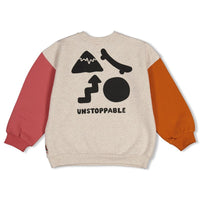 Sweater met backprint oversized - Mountain top