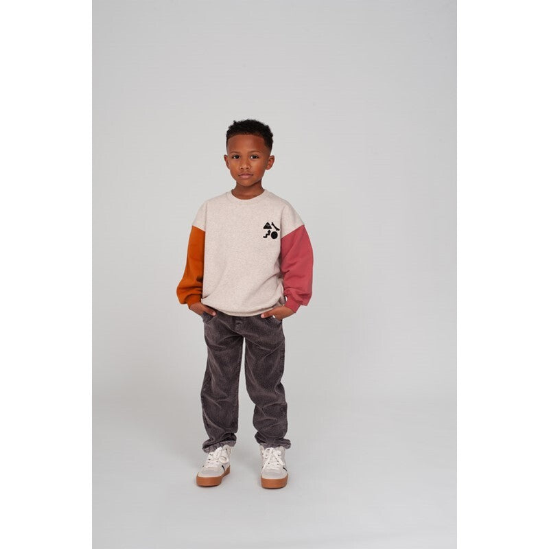 Sweater met backprint oversized - Mountain top