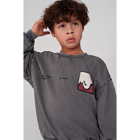 Sweater met backprint oversized - Mountain top