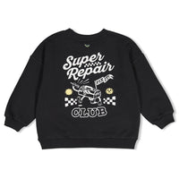 Sturdy Sweater met backprint oversized - Fix It Antraciet