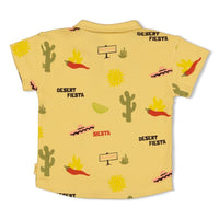 Polo AOP wafelstructuur - Desert Fiesta