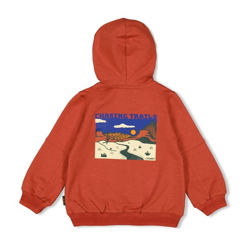 Sweatvest met capuchon - Chasing Trails