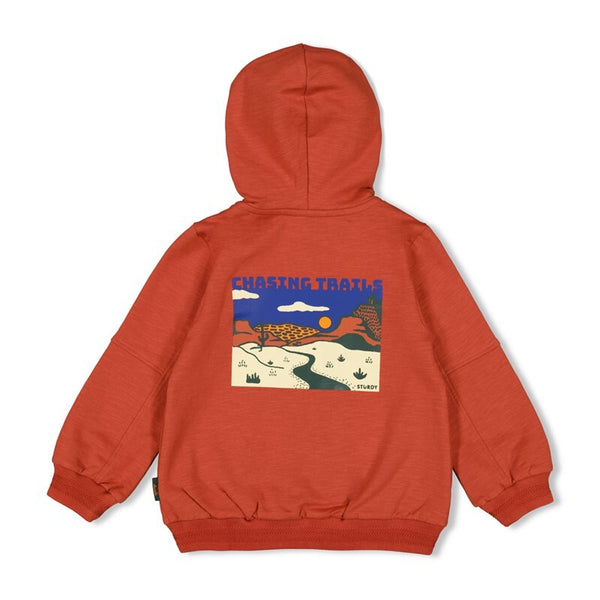 Sweatvest met capuchon - Chasing Trails