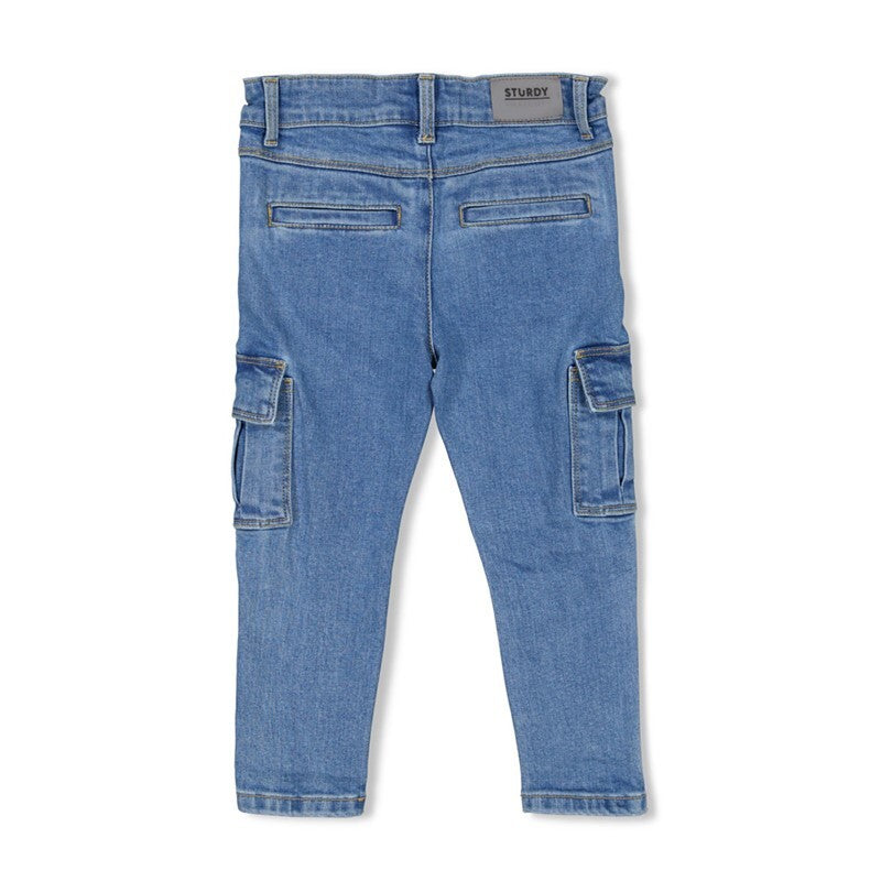 Sturdy Cargo broek denim - Winter Denims M.blauw denim