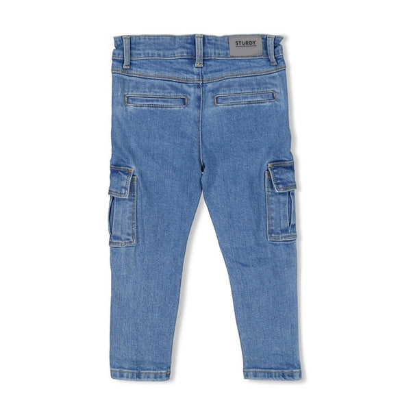 Sturdy Cargo broek denim - Winter Denims M.blauw denim