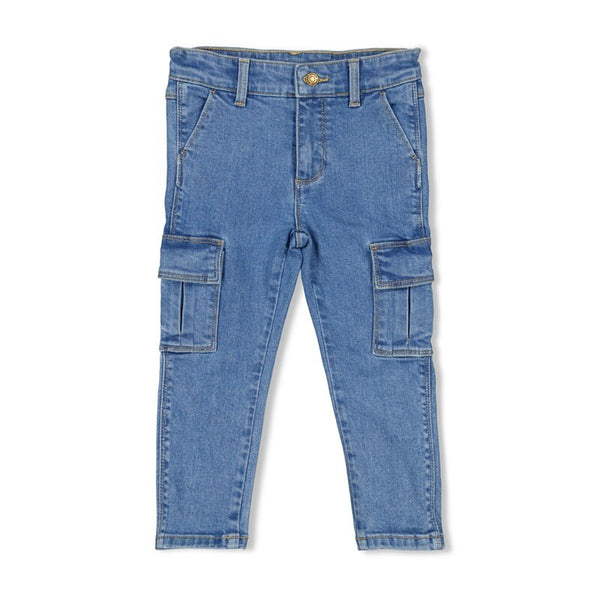Sturdy Cargo broek denim - Winter Denims M.blauw denim