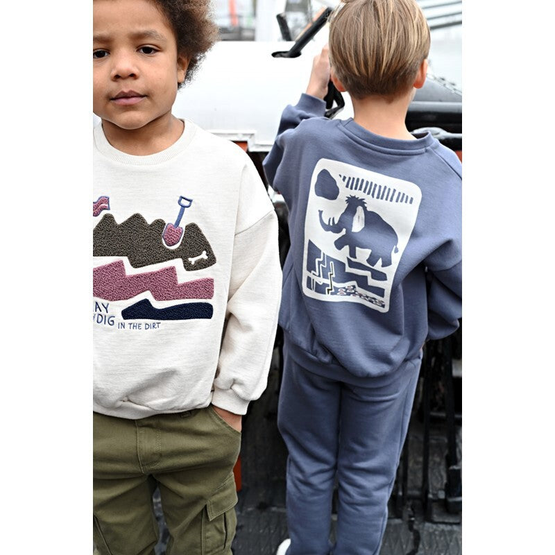 Sweater met backprint oversized - Rock the Earth