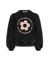 Little Garment dye & acid wash sweat