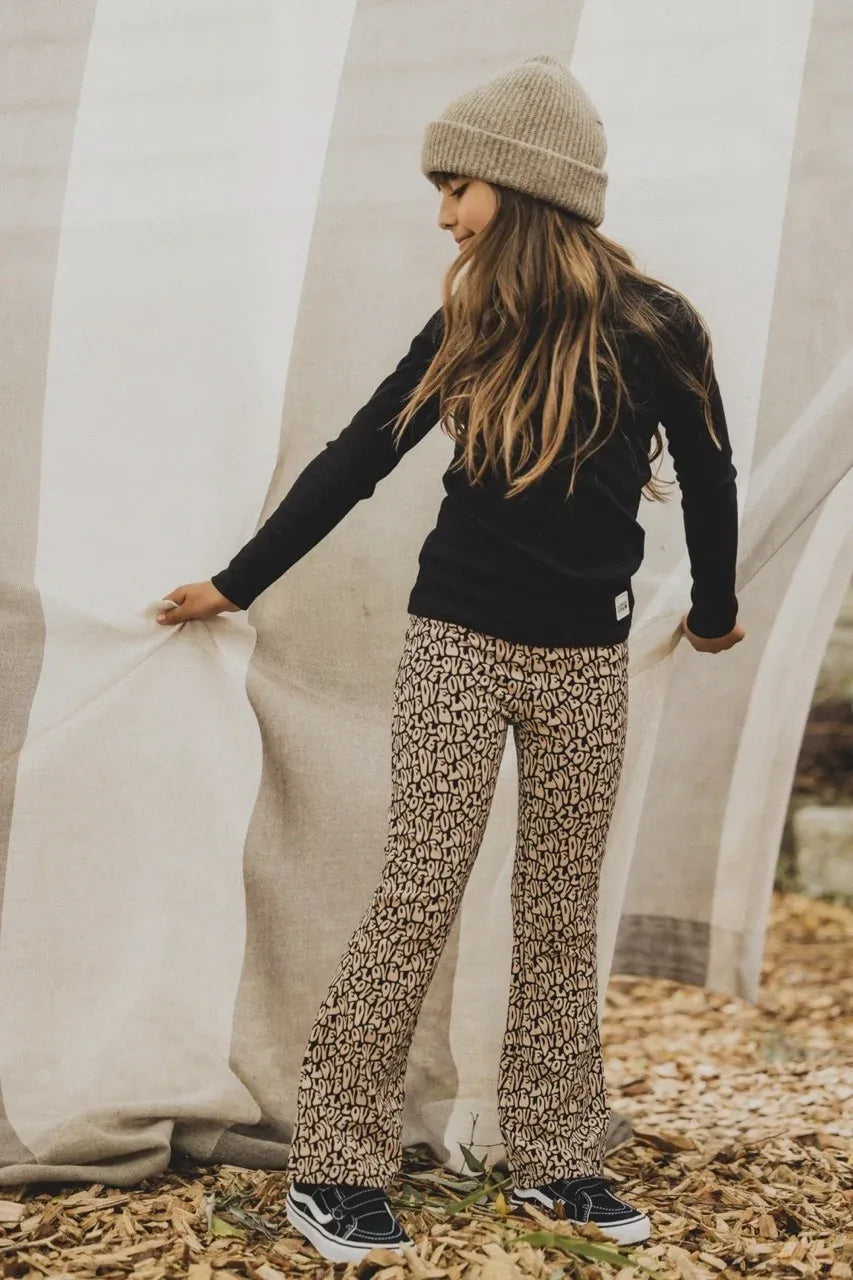 Little Printed flare pants