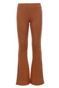 Little flare rib pants