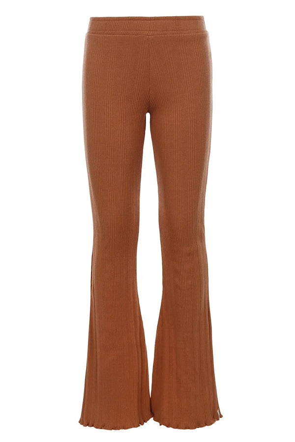 Little flare rib pants