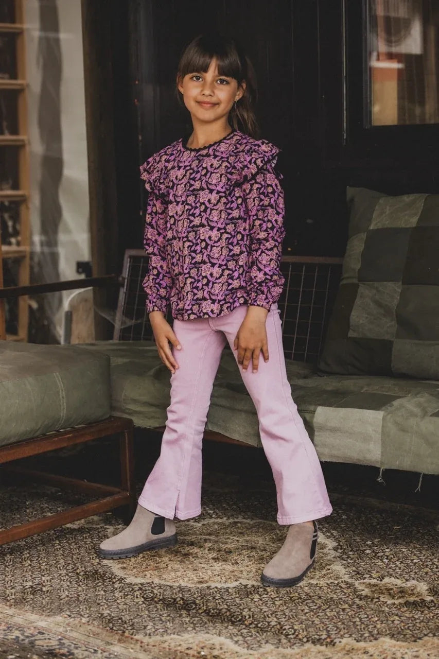 Little Twill flare pants
