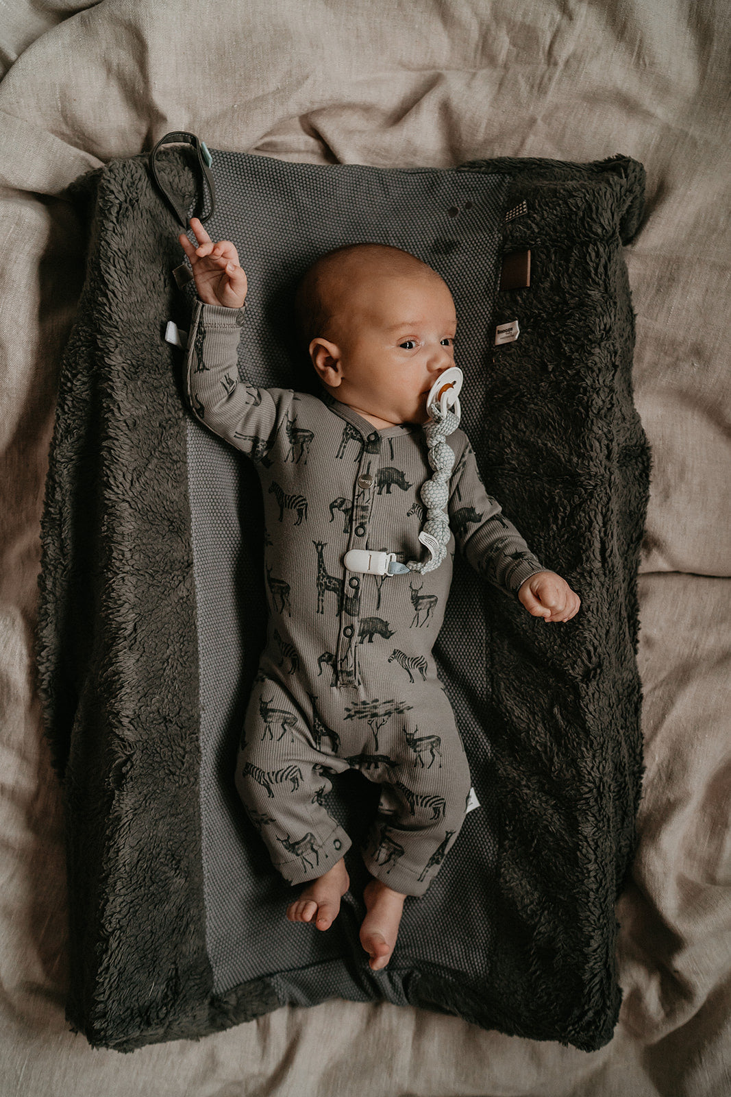 Snoozebaby suit GOTS Storm grey
