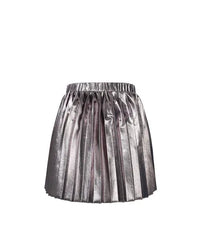 Little Metallic pleated skirt