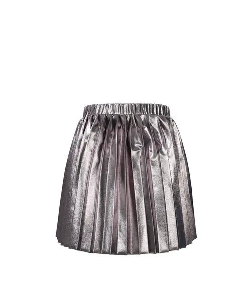 Little Metallic pleated skirt