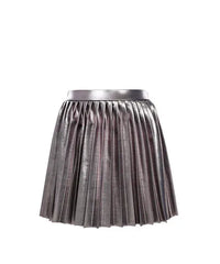 Little Metallic pleated skirt